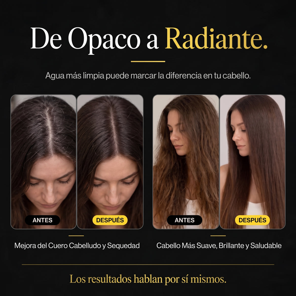 CAUCE · Cabezal con filtro — Menos cloro desde la primera ducha